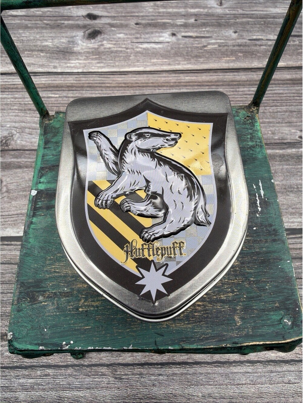 Harry Potter Hufflepuff  Empty Jelly Beans Belly House Tin